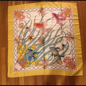 GUCCI artist V.Accornero underwater sea-life scarf